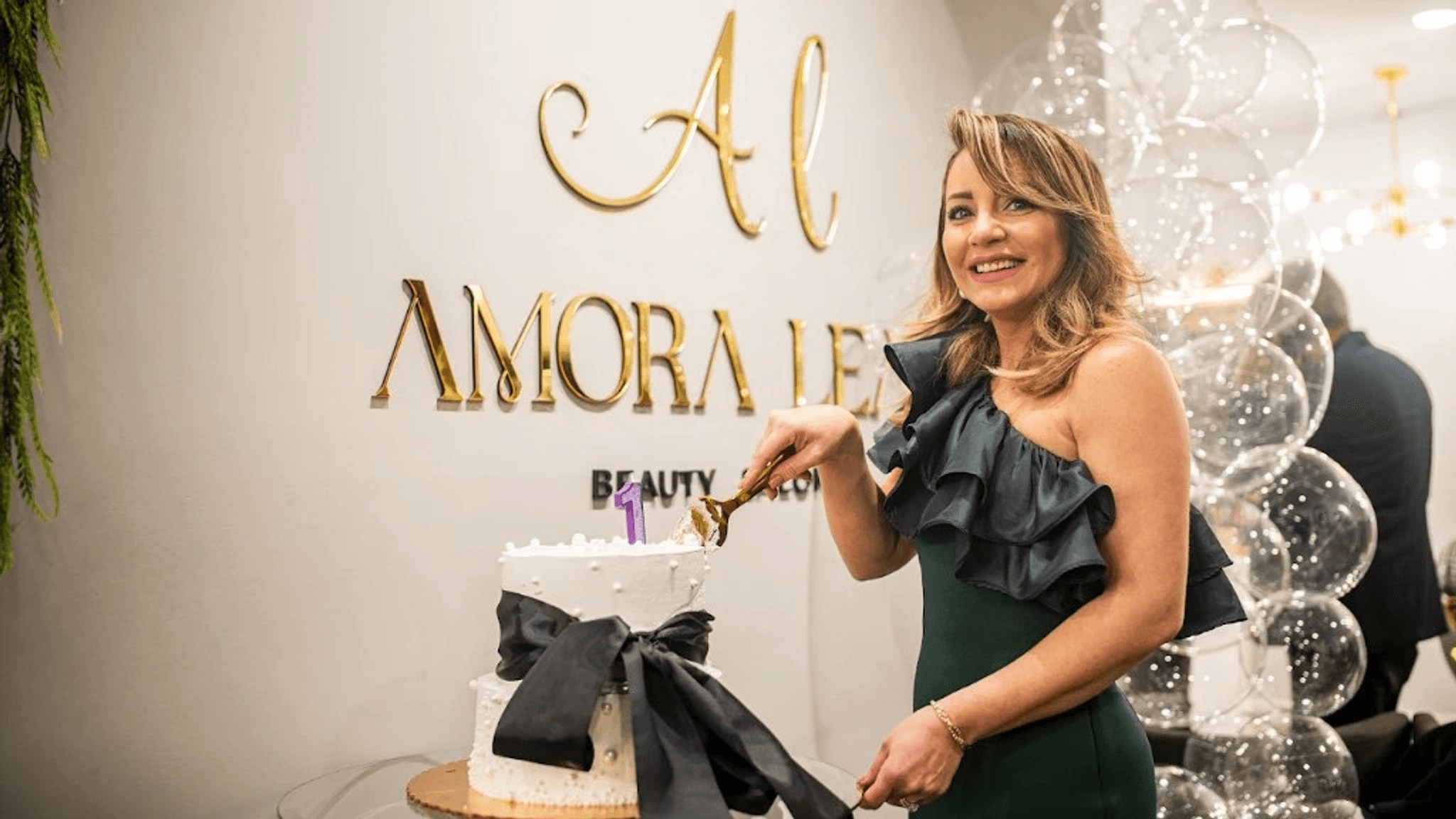 Amora Leah Beauty Salon first anniversary celebration in Framingham, MA
